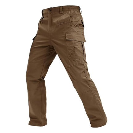 Men's Tactical Military Pants Lightweight Hiking Pants 9 Pockets Water Resistant Cargo Work