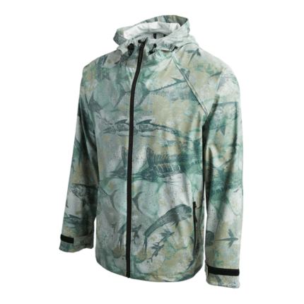 The rain jacket is your go-to for foul weather conditions.