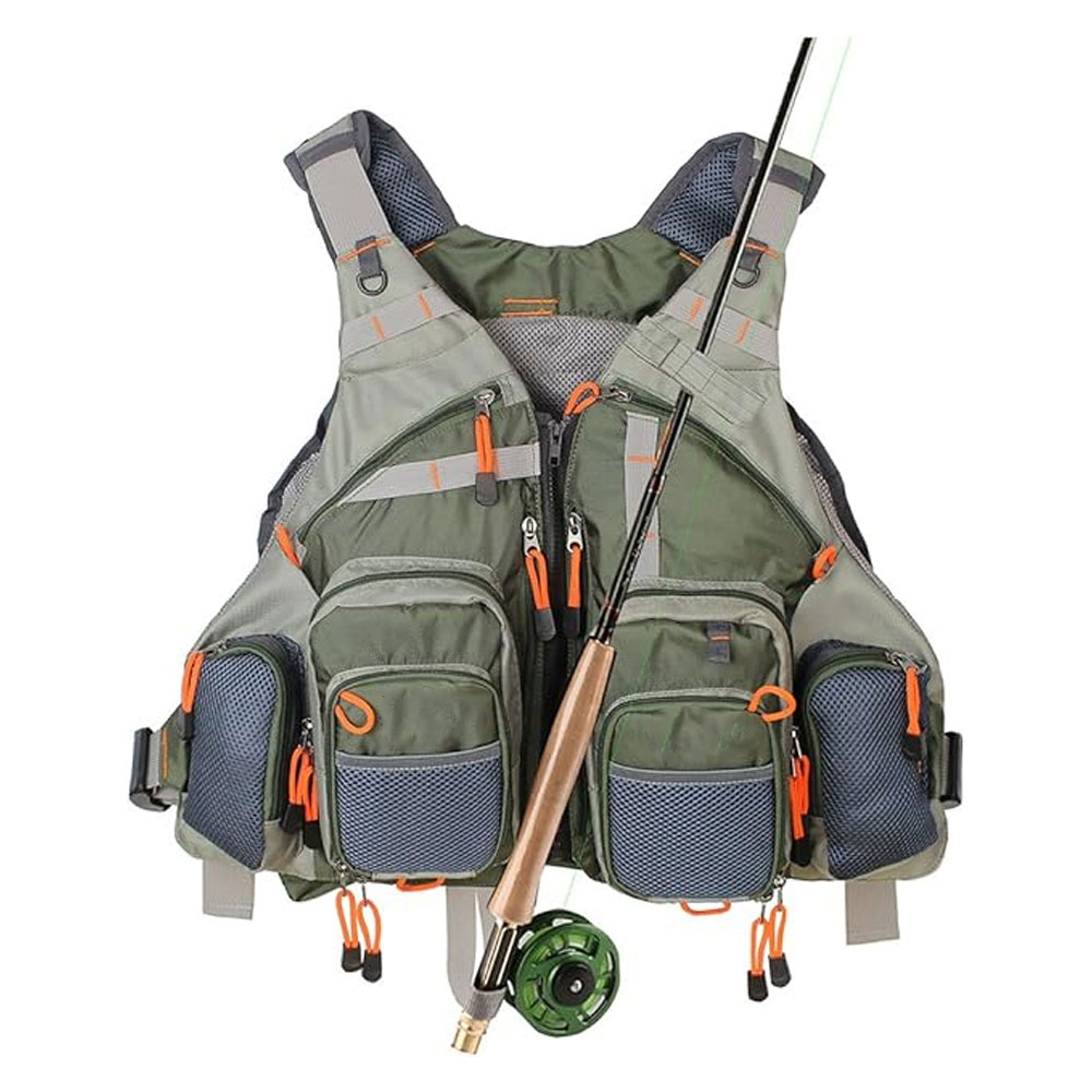 01-10 Fishing Vest Pack Adjustable for Men and Women - Image 1