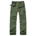 Mens Hiking Pants Quick Dry Lightweight Fishing Convertible Zip Off Safari Trousers