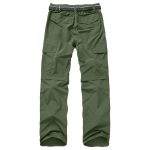 Mens Hiking Pants Quick Dry Lightweight Fishing Convertible Zip Off Safari Trousers - Image 2