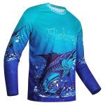 Mens Fishing Shirt Long Sleeve, Fishing Jerseys Fish Tshirts - Breathable, Cooling, Light-Weight