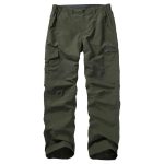 Mens Hiking Pants Quick Dry UPF 50 Travel Fishing Safari Cargo Pants