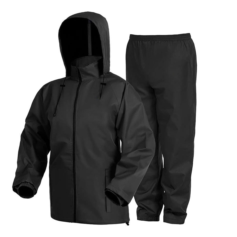 02-6 Rain Suit, Waterproof Breathable Lightweight 2 Pieces Rainwear - Image 1