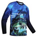Mens Fishing Shirt Long Sleeve, Fishing Jerseys Fish Tshirts - Breathable, Cooling, Light-Weight