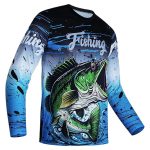 Mens Fishing Shirt Long Sleeve, Fishing Jerseys Fish Tshirts - Breathable, Cooling, Light-Weight