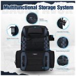 Fishing Tackle Backpack with Rod Holders & 4 Tackle Boxes - Image 2