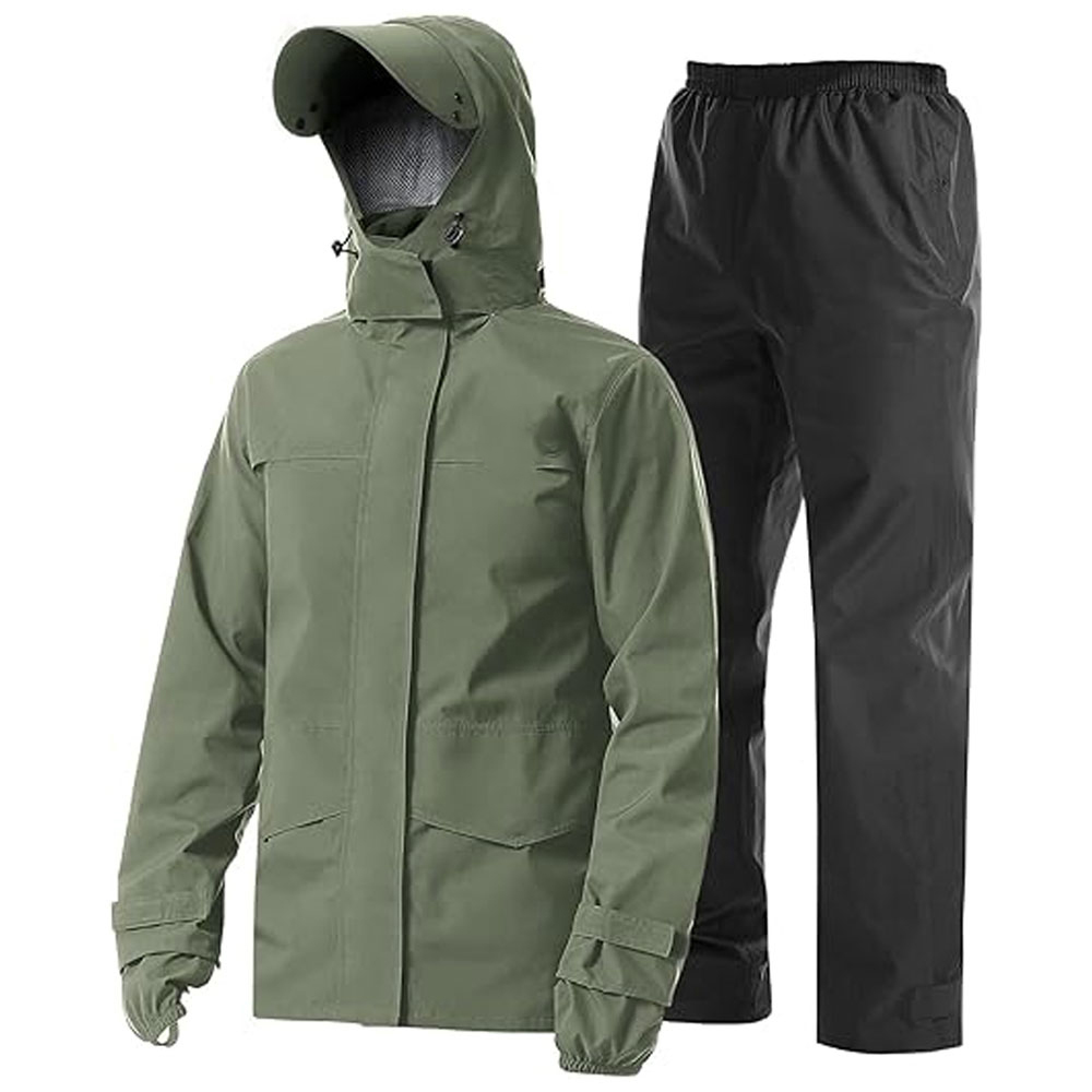 07-5 Rain Suit Waterproof Jacket with Pants - Image 1