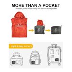 Men's Rain Jacket Waterproof Lightweight Packable Rain - Image 2