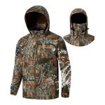 Hunting Fishing Softshell Jackets with Face Cover